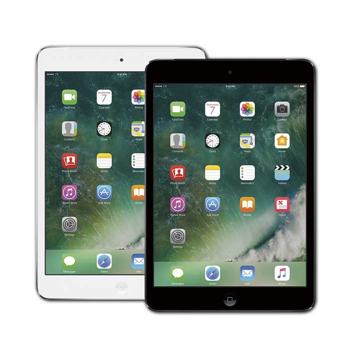 iPad Mini 2 Silver and Space Grey Front